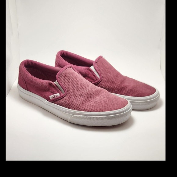 Vans Shoes - VANS Slip-On Low Top "Dry Rose" Maroon Sneakers Casual Woman's US 8 Men's US 6.5